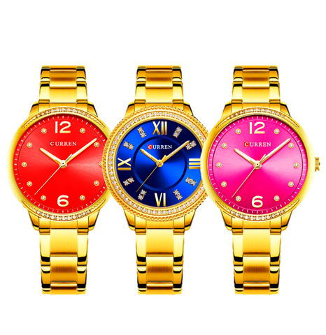 3 Japan Mov't Gold Watches for Women