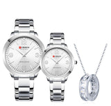 Japan Mov't Limited Edition Couple Set with 18K GP Necklace