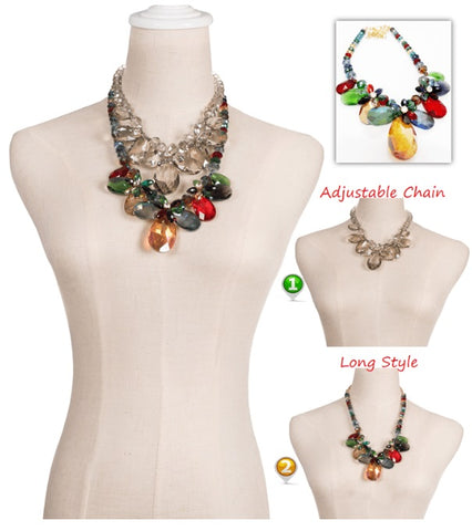 Two Handmade Statement Necklace